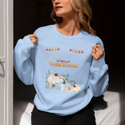 Happy Thanksgiving Sweatshirt – Unisex Premium 300 GSM Crewneck
