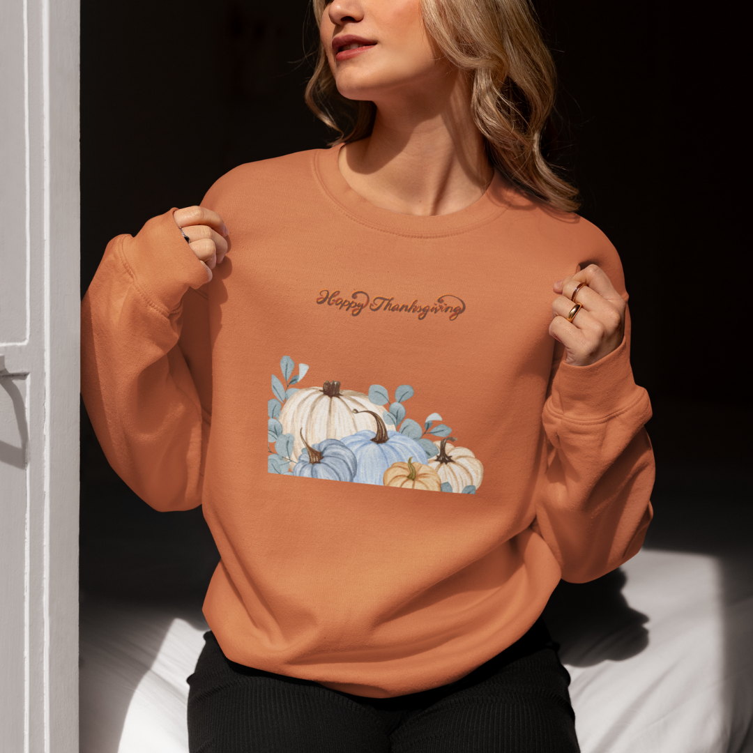 Happy Thanksgiving Pumpkin Sweatshirt