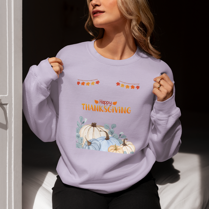 Happy Thanksgiving Sweatshirt – Unisex Premium 300 GSM Crewneck
