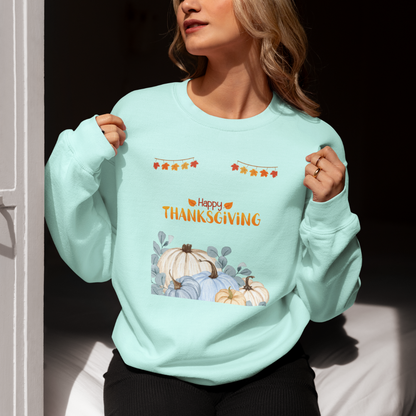 Happy Thanksgiving Sweatshirt – Unisex Premium 300 GSM Crewneck