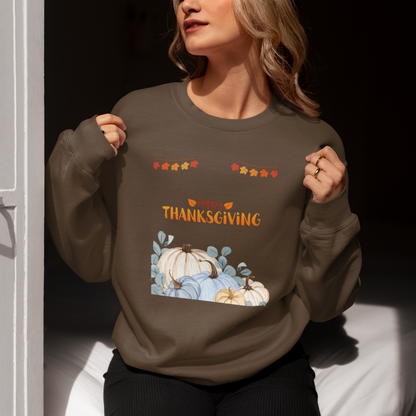 Happy Thanksgiving Sweatshirt – Unisex Premium 300 GSM Crewneck